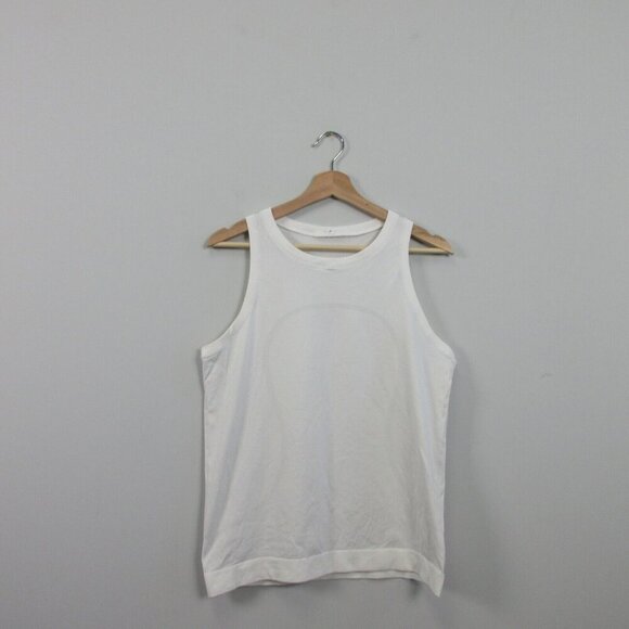 Lululemon Swiftly Breeze Tank Top Women 6 White Sweat Wicking Running Yoga 94 - Picture 1 of 9